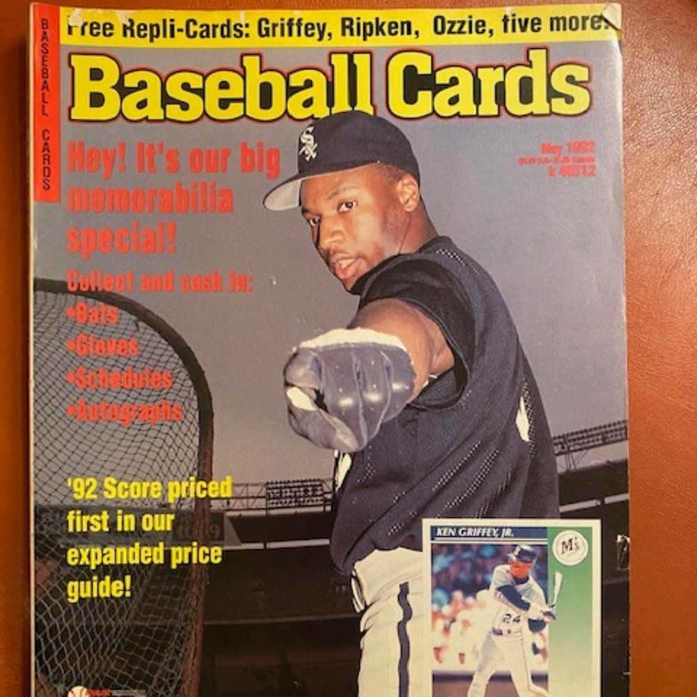 Baseball Card Magazine from May 1992 featuring Bo Jackson of Chicago